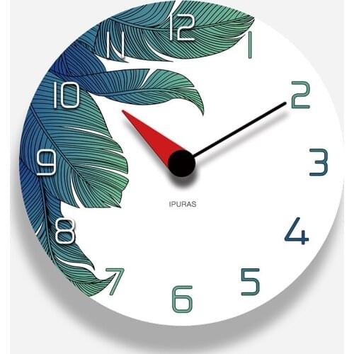 Nordic Simple Wood Wall Clock Modern Design Minimalist Abstract Watch Wall Living Room Luxury Wandklok Home Decoration OO50WC