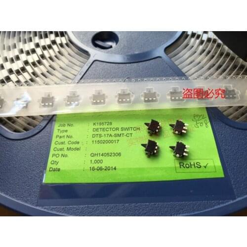 Original new 100% miniature limit travel switch SMD 3pin 7.6*5.6*3 left and right bidirectional reset detection switch