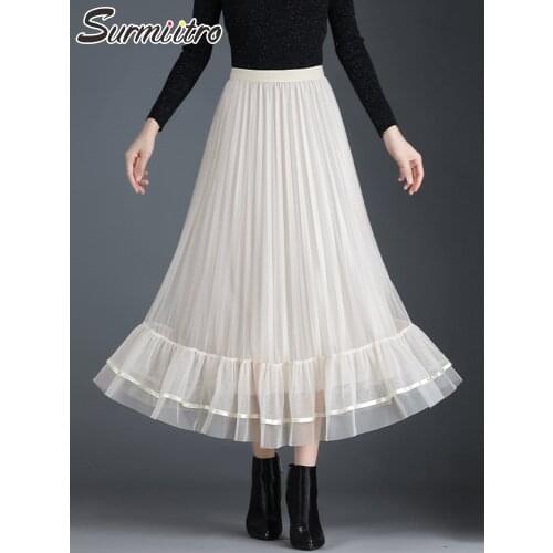 SURMIITRO Women's Pleated Skirts