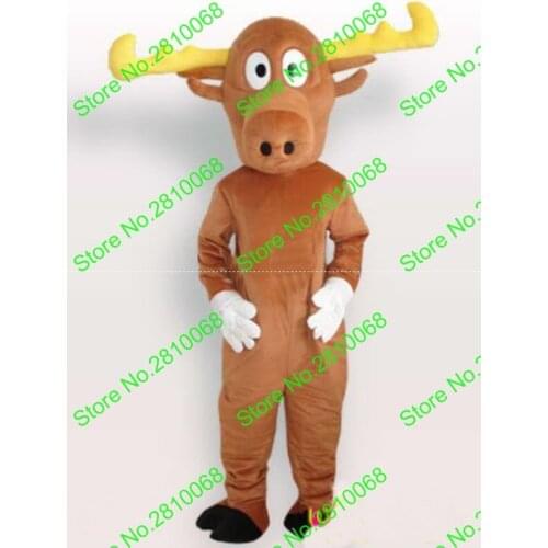 Syflyno Make EVA Material Helmet deer Mascot Costume Cartoon Apparel Halloween Birthday Cosplay 607