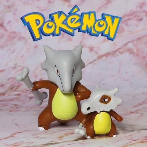 TAKARA TOMY Genuine Pokemon Cubone Marowak Cute Action Figure Model Toys