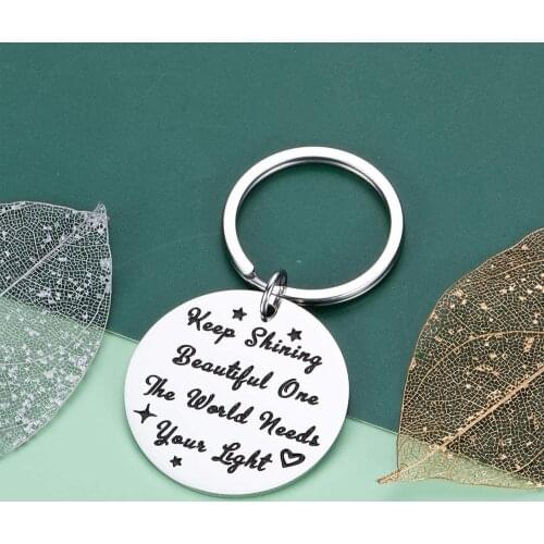 Inspirational Keychain Gifts for Her Women Motivational Keyring Gift for Teen Girls Present for Best Friends Sister Daughter Mom