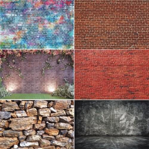 Vinyl Custom Photography Backdrops Prop Brick wall Theme Photography Background 200509X-1