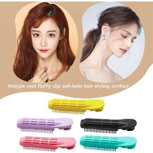 Hair Clips Pins Hair Styling Perm Bar Rods Curler Clip Fluffy Hair Root Folder Easy Use Practical Hair Styling Tools