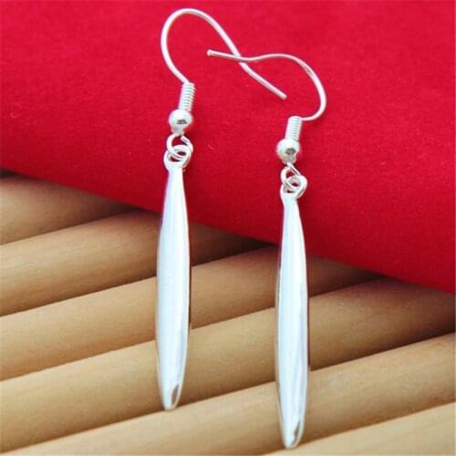 New 925 Sterling Silver Earrings Single Needle Earrings For Women Fashion Jewelry Wedding Gifts