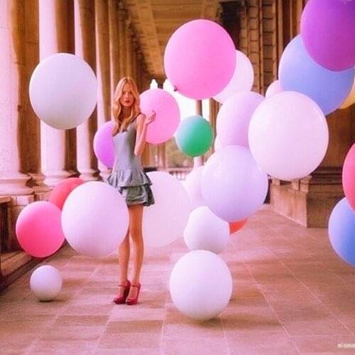 1 Pcs 36-Inche super big balloon Helium Inflable Latex Balloons Birthday Party wedding Decoration supplies 12 color options