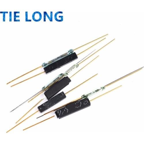 10pcs Reed Switch Plastic Type GPS-14B GPS-14A MKA14103 MKA10110 2*14MM Anti-Vibration Damage Magnetic Switch NC Normally open