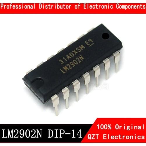 10pcs/lot LM2902N DIP14 LM2902 DIP LM2902P DIP-14 new and original IC