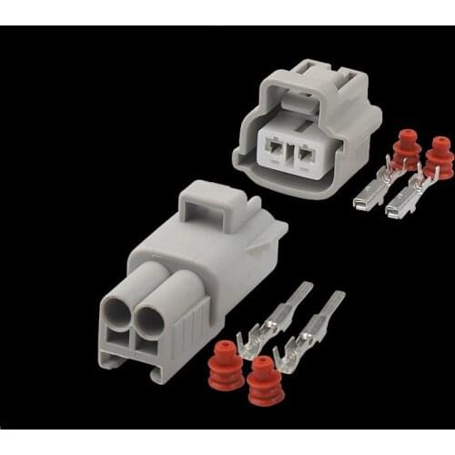 100Sets Sumitomo 2 pin Female Male Connector 6189-077 Engine E-RS Water Temperature Sensor ECT Connector
