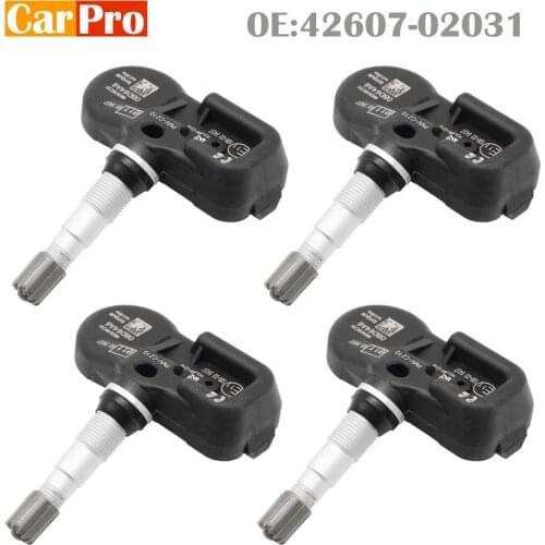 4 Pieces Tire Pressure Sensors TPMS PMV-C210 42607-02031 42607-02030 for Toyota Auris Avensis Corolla RAV4 Yaris Verso 433Mhz