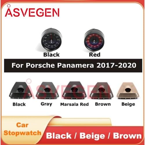 Car Console Dashboard Stopwatch For Porsche Panamera 2017-2020 Boxster Auto Inner Dash Board Clock Time With 4 Color