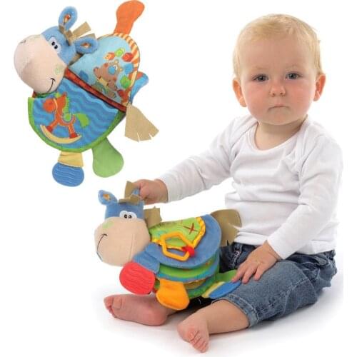 Baby Animal Cloth soft quiet Book toys Development book educational toys for kids Unfolding Books toy