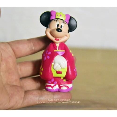 Disney Mickey Mouse Retro Minnie 8.5cm Action Figure Anime doll Decoration Collection Figurine mini Toy model for children gift