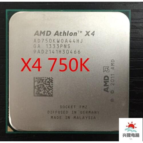 For AMD Athlon II X4 750K(3.4GHz/4MB /4 cores /Socket FM2/904-pin)AD750KWOA44HJ Quad-Core CPU Free Shipping