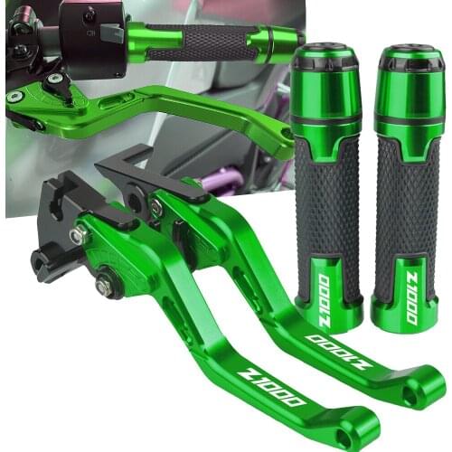 For KAWASAKI Z1000 Z 1000 2003 2004 2005 2006 Motorcycle CNC Aluminum Adjustable Brake Clutch Levers 7/8'' 22MM Handlebar Grips