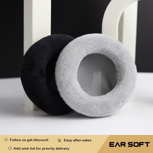 Earsoft Replacement Cushions for ATH-ES10 ATH-ESW10 ATH-SJ5 DJ Headphones Cushion Velvet Ear Pads Headset Cover Earmuff Sleeve