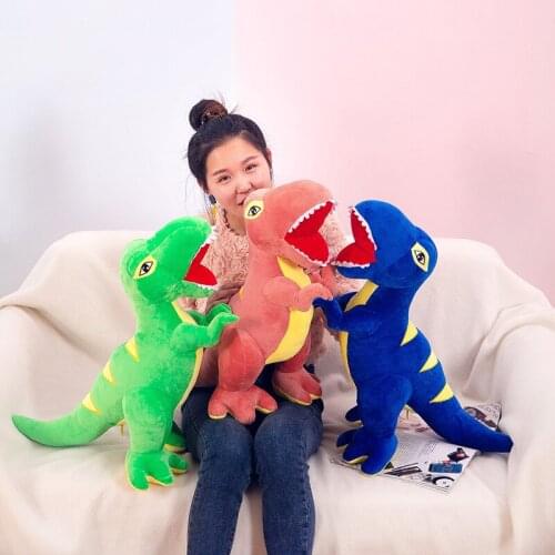 Cool 40/60/70cm plush Simulation dinosaur lifelike comfortable Pillow good quality Soothing doll Cushion Boy christmase gift