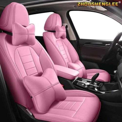 ZHOUSHENGLEE Custom Leather car seat covers Auto Leather car seat cover For subaru forester impreza xv outback accessories cover