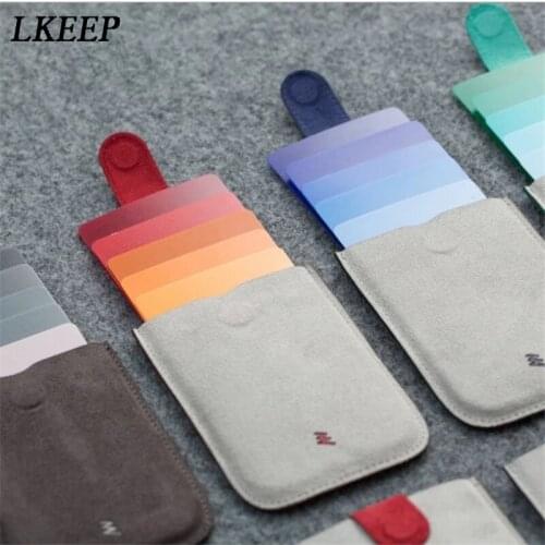 Colorful Gradient Cards Holders Smart Card Men Wallets Money Bags Portable Cards Money Women Short Purses Credit ID Card Holder