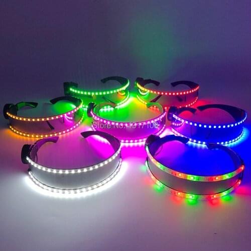 New 6 Lighting Colors Available Flashing LED Party Glasses LED Luminous Glasses Flashing Glasses Glowing Party Supplies