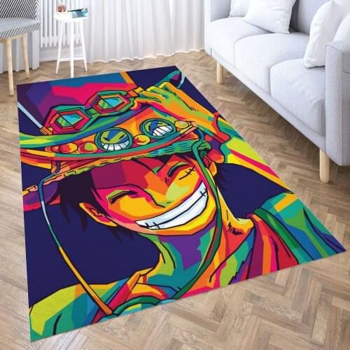 Monkey D Luffy Carpet for Living Room 3D Anime Cartoon Rug Gamer Teen Room Bedside Lounge Rug Kids Children Floor Mats
