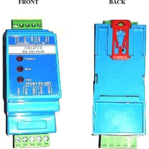RS485 Repeater Photoelectric Isolation HUB, DIN Rail 1 Port 485 to 2 Port 485 Signal Amplifier