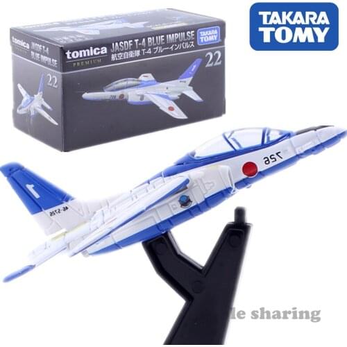Takara Tomy Tomica Premium NO.22 JASDF T-4 BLUE IMPULSE Scale 1/140 Diecast Car Flying Model Gliders Airplane