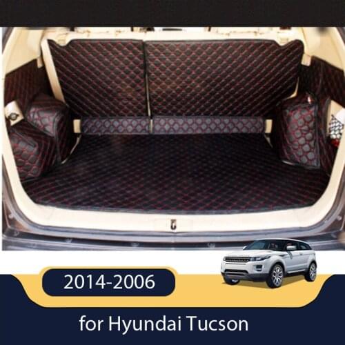High quality mats! Special car trunk mats for Hyundai Tucson 2014-2006 waterproof boot carpets cargo liner mat for Tucson 2008