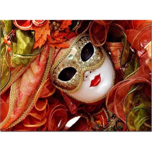 Mask woman Diamond Embroidery 5d diamond painting needlework color art picture of rhinestones mosaic wall room decor