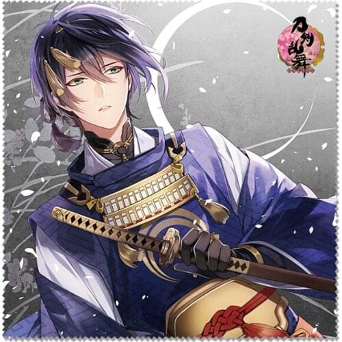 1PCS Touken Ranbu Fashion Jewelry Tools Anime Customized Glasses Cleaning Cloth Cartoon Eyewear Accessories Unisex New