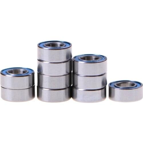 10pcs MR105-2RS Rubber Sealed Ball Bearing Miniature Bearing 5 x 10 x 4mm Blue