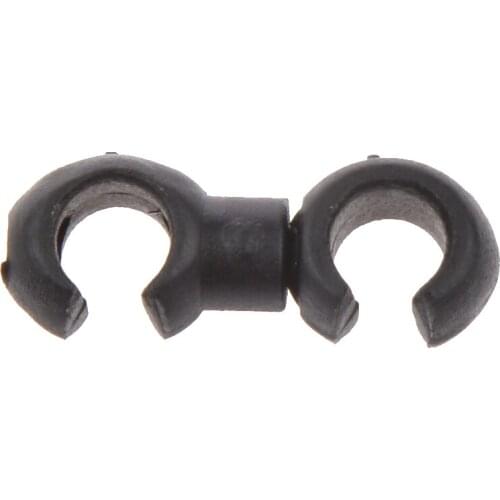 10 Pieces S-Hook Clips Housing Hose Guide + 10 Pieces C-Clips Brake Cable Housing Hose Buckle Bicycle Parts