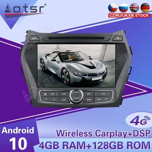 2 Din IPS Android 10 DSP Car Multimedia Player For Hyundai IX45 Santa Fe 2013 2014 - 2017 GPS Navi Audio Radio Stereo Head Unit
