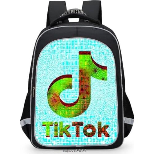17inch Tik Tok Backpack Princess Kids School Bag Fairy Tale Schoolbag Book Bags for Teen Girls mochila Canvas leisure travel bag