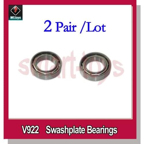 2Pair Hisky HCP100 / Wltoys V922-17 Swashplate Bearings for RC Helicopter Spare Parts