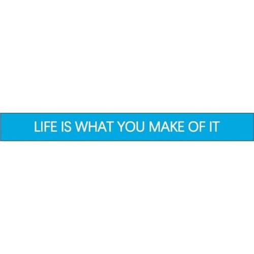 300pcs Motivational LIFE IS WHAT YOU MAKE OF IT Silicone Bracelets Rubber Wristbands Free Shipping by DHL