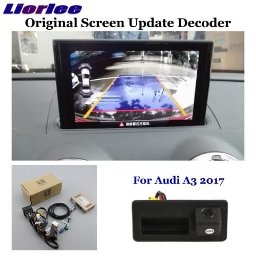 Car Rear View Reversing Parking Backup Camera For Audi A3 MQB/8V 2017 2018 2019 Full HD CCD Decoder