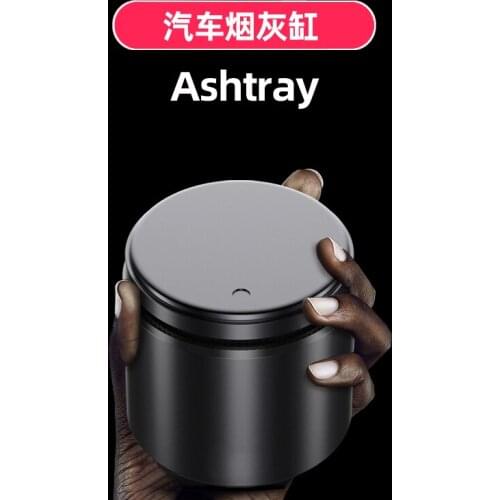 Car Accessories Portable LED Light Car Ashtray Universal Cigarette Cylinder Holder Car Styling Ashtray With Lamp Automobile