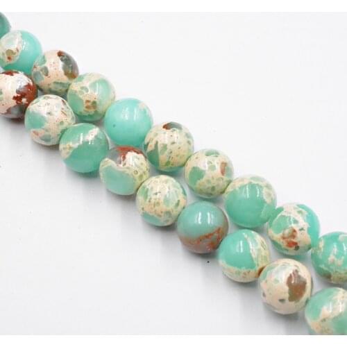 Natural Snakeskin Green Stone ShouShan Stone Beads 4-12mm Wholesale Loose Beads for Jewelry Making Accessories DIY Free Shipping