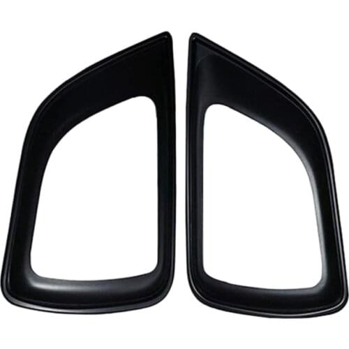 2Pcs Black Fog Lamp Frame Cover for Nissan NP300 Navara Frontier D23 4WD 2017 2018