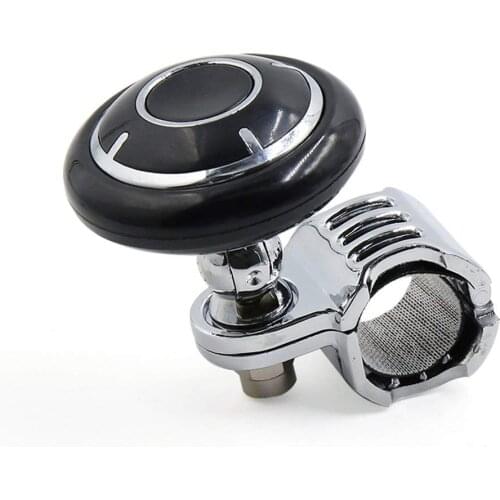 Black Folding Steering Wheel Spinner Knob Power Handle Grip Ball for Auto Car