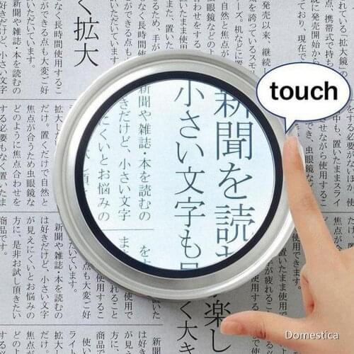 ABS LED 5X HD Reading Cylinder Magnifier LED Optical Magnifying Glass 5 Times Magnification 2020 New Arrival Household Tools