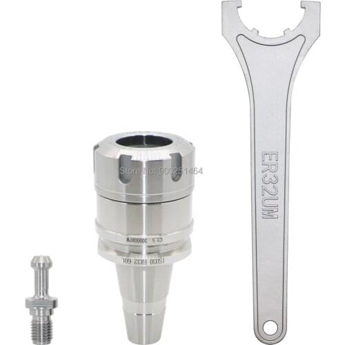 CNC Tool Holder for Engraving Machine, ISO30 ER32 60L, with 1 Wrenches ER32-UM, Milling Machine Tool Holder with Pull Studs