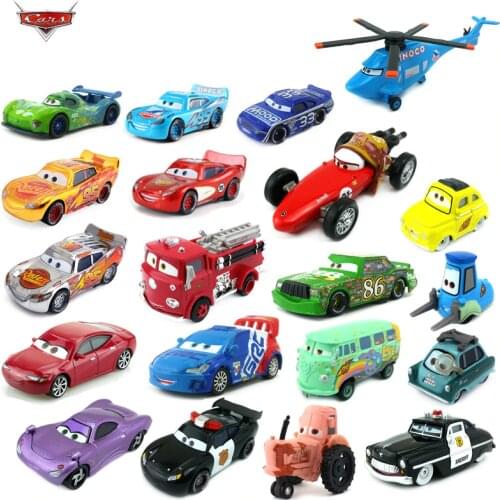 Disney Pixar 2.3. There are 40 different style cars, silver McQueen and golden 1:55 die-cast cars to give boys the best gifts