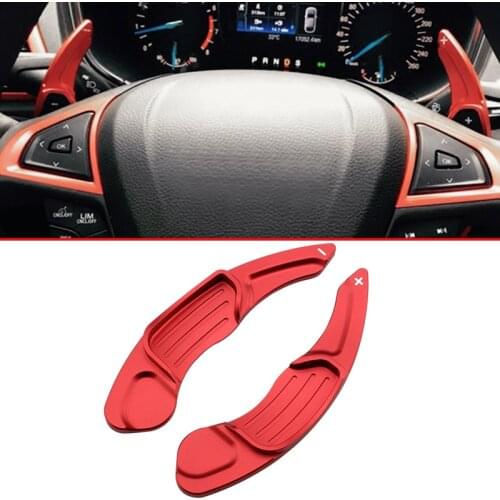 For Ford Fusion Mondeo Edge Lincoln MKC MKX MKZ MKS Steering Wheel Gear Shift Paddle Extension Accessories Red