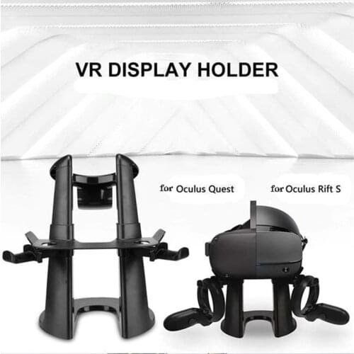 For Oculus Rift S Vr Stand Wireless Controller Headset Display Holder and Station for Oculus Quest Headset Press Controllers