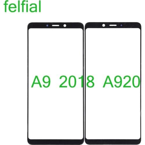 For Samsung Galaxy A9 (2018) A920 SM-A920F A9S Touch Screen Front Panel Glass Lens Front Outer LCD Glass Replacement