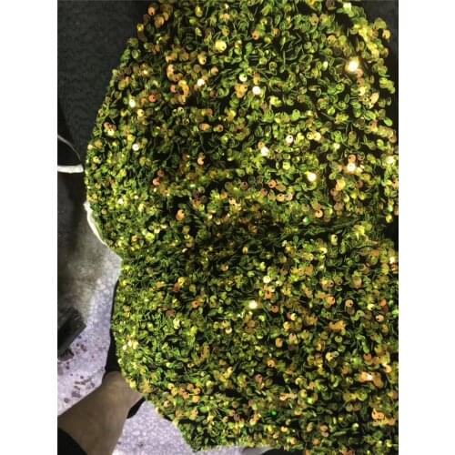 Latest design JRB-7.0907 french net lace fabric beautiful sequins tulle lace fabric for party dress