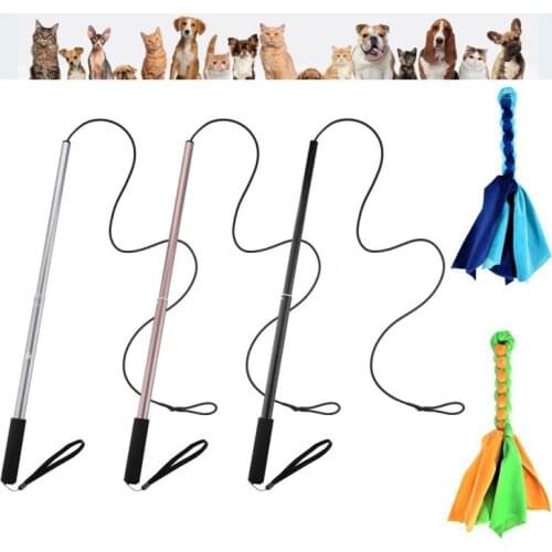 Interactive Dog Cat Feather Toys Feather Teaser Stick Wand Pet Feather Refill Replacement Catcher Product for Kitten