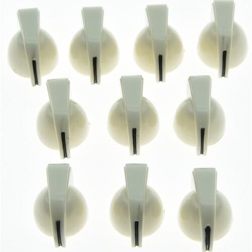 KAISH Pack of 50 White Guitar Chicken Head Knobs Guitar Mini Effect Pedal Knob